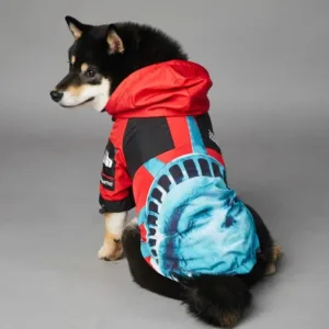 Dog Face Dog Clothes Raincoat For Small Big Dogs Wind Coat Windbreaker French Bulldog Hoodie For Dogs Clothes Jacket Chihuahua