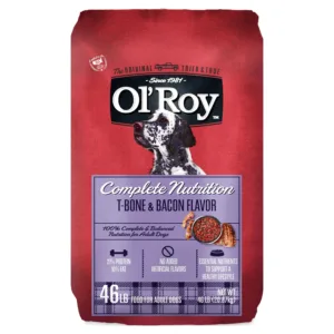 Complete Nutrition T-Bone & Bacon Flavor Dry Dog Food, 46 Lbs